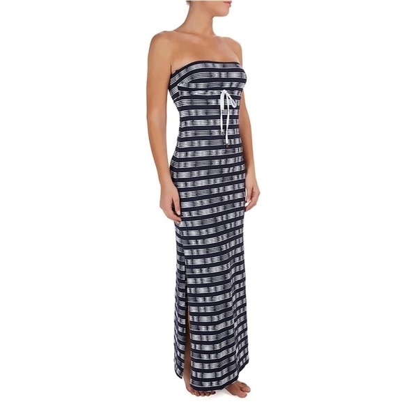 Heidi Klein Carolina Bandeau Maxi Dress Strapless with Empire Waist  Size Medium - Picture 1 of 9